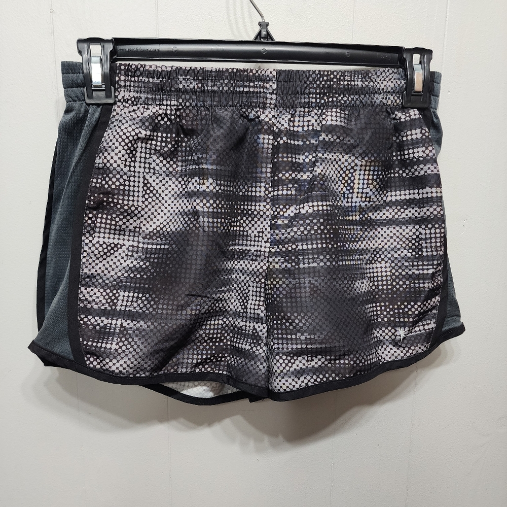 Danskin Now Shorts Small 4 - 6 Black Gray Athletic Workout Stretch Women's B700‎